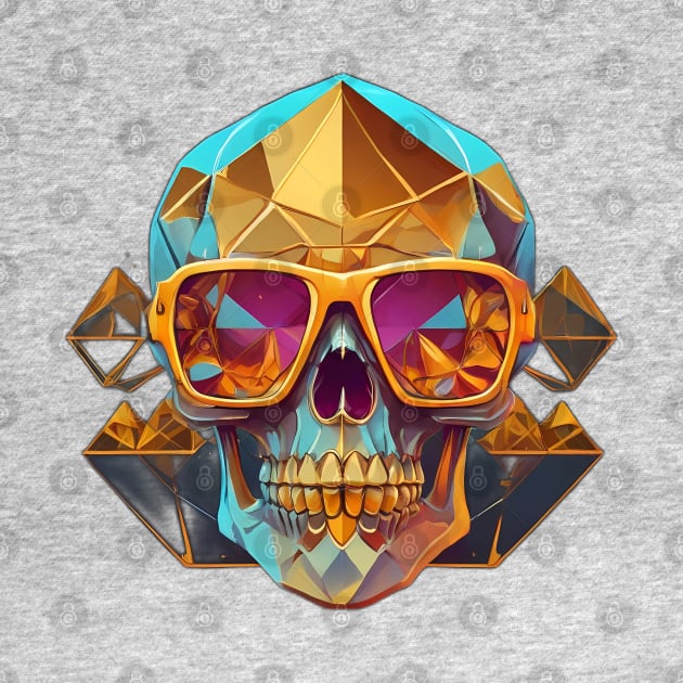 Colorful Skull by SPIT-36